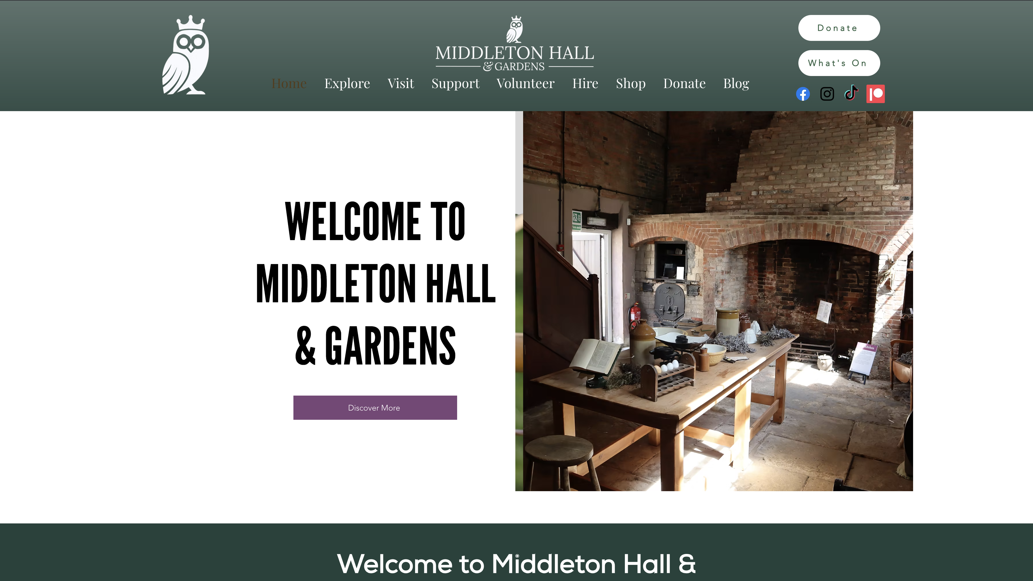 Middleton Hall website — historic manor house and gardens in Warwickshire